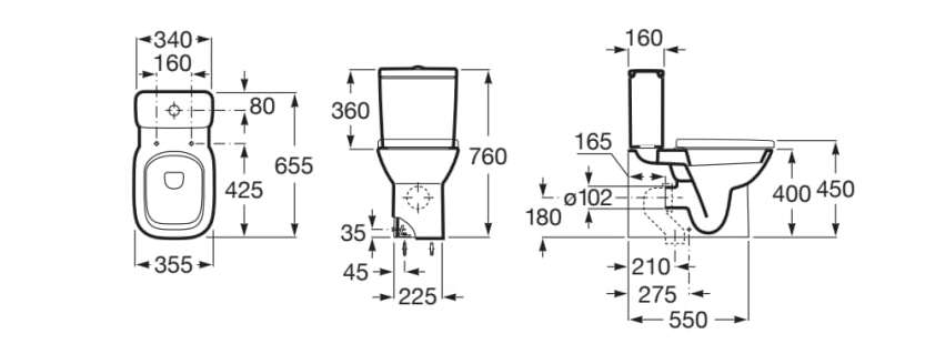 Внешняя сливная кассета Roca должен ARCH-00146033 - Вид №7