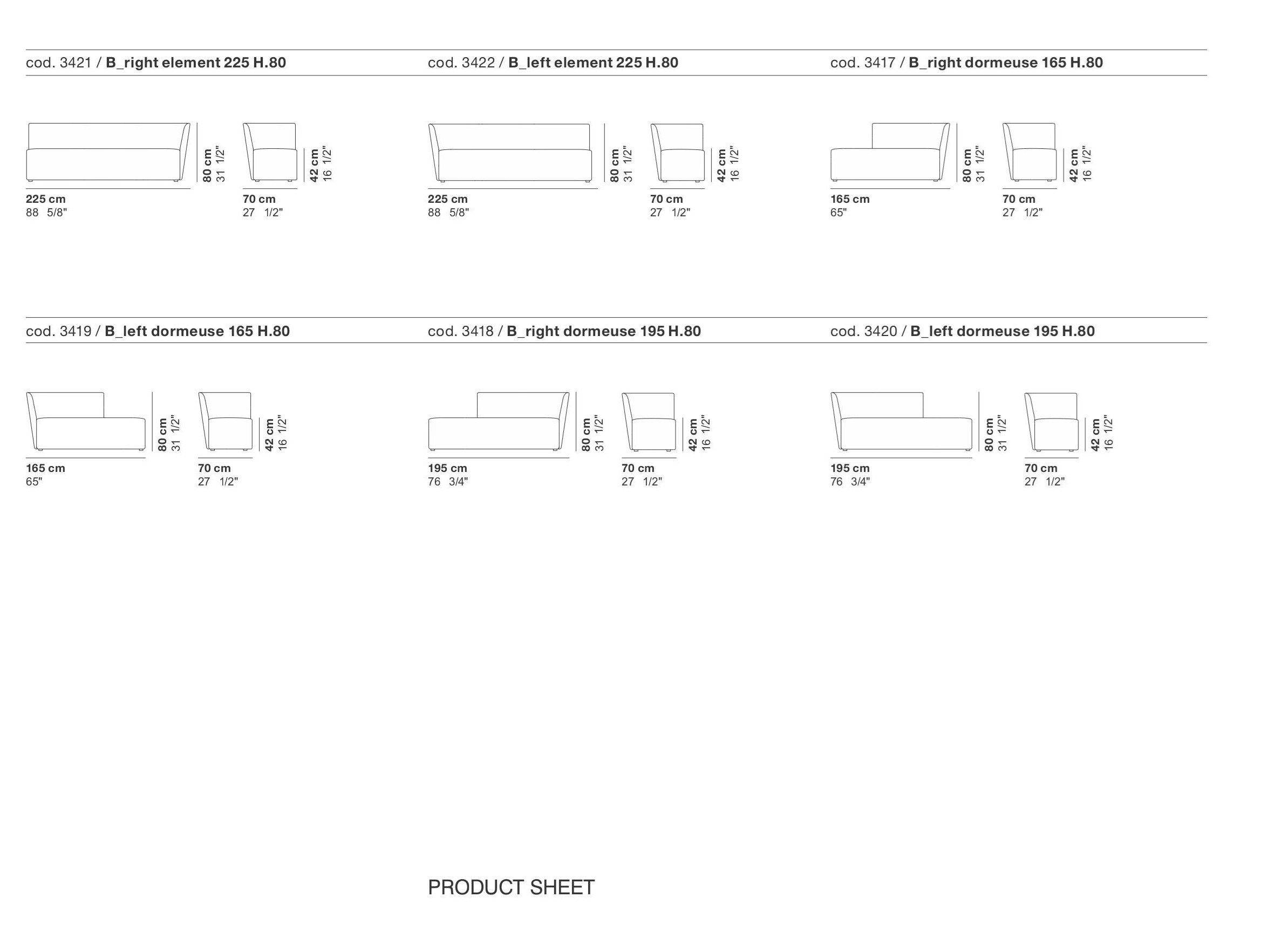 Модульный диван для контракта La Cividina велюр ARCH-00144362 - Вид №10