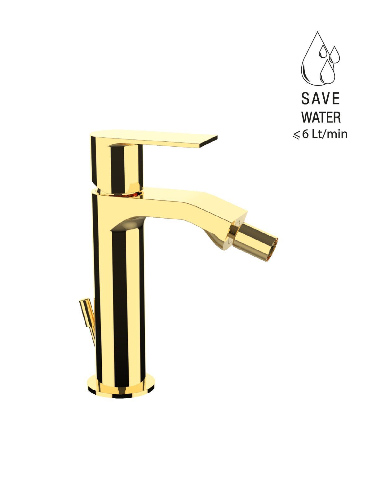 Однорычажный смеситель для биде с автоматическим сливом Rubinetterie Frattini Птолемей ARCH-00058563 - Вид №2