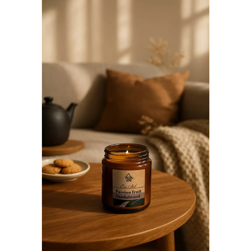 Свеча в стакане ароматизированная Eco Stil Маракуйя и сандал ARIDA HOME STLM-2202662 - Вид №5