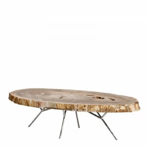 Журнальный столик деревянный с металлическими ножками Barrymore от Eichholtz EICHHOLTZ  242479 Коричневый
