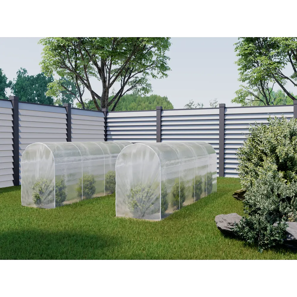 Каркас парника гофрокороб 1.1x3x1.2 м белый 83102496 STLM-2041820 GARDEN SHOW  - Вид №3
