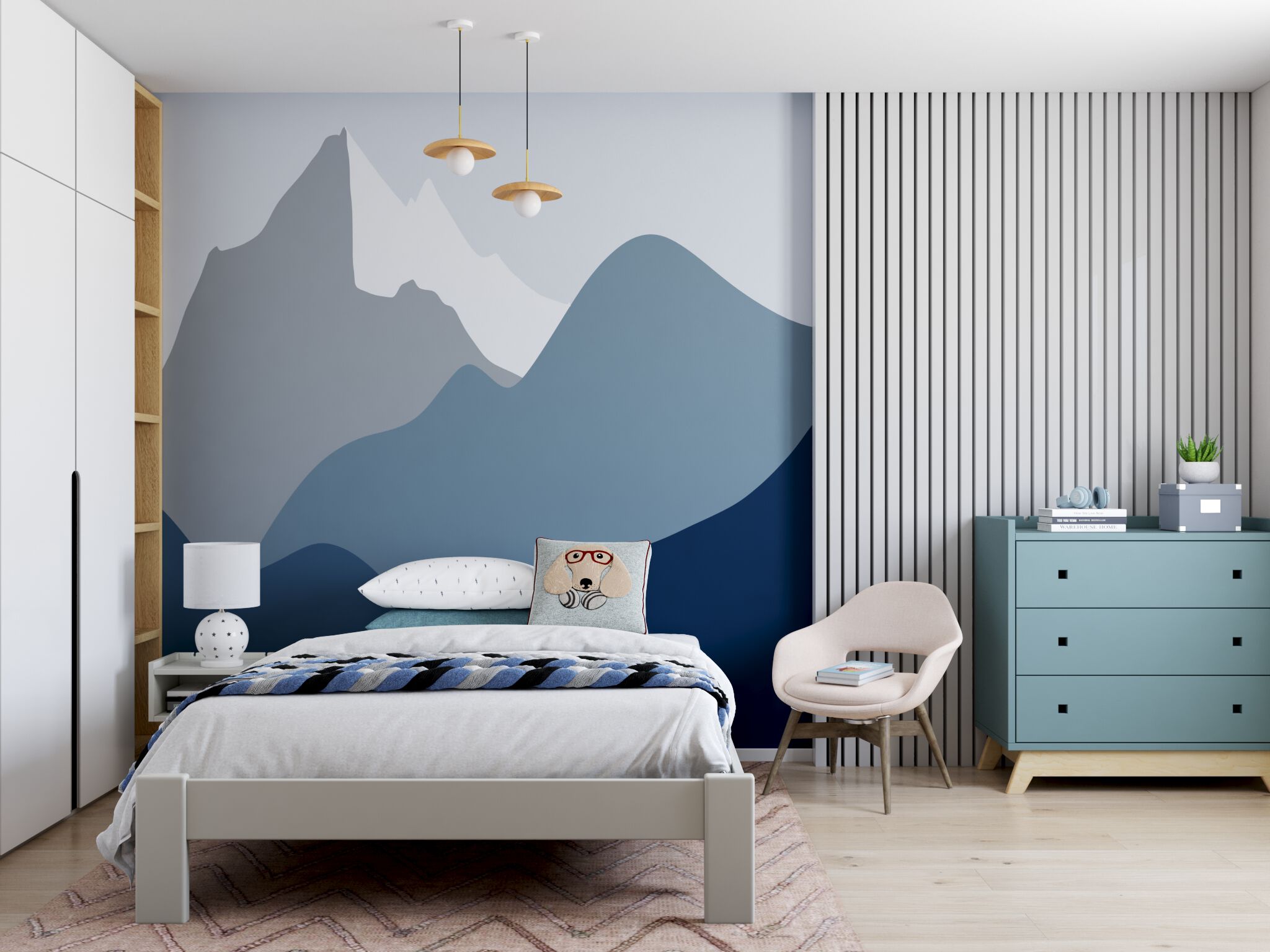 Секционная спальня для мальчиков Mathy by Bols ARCH-00032346 - Вид №4