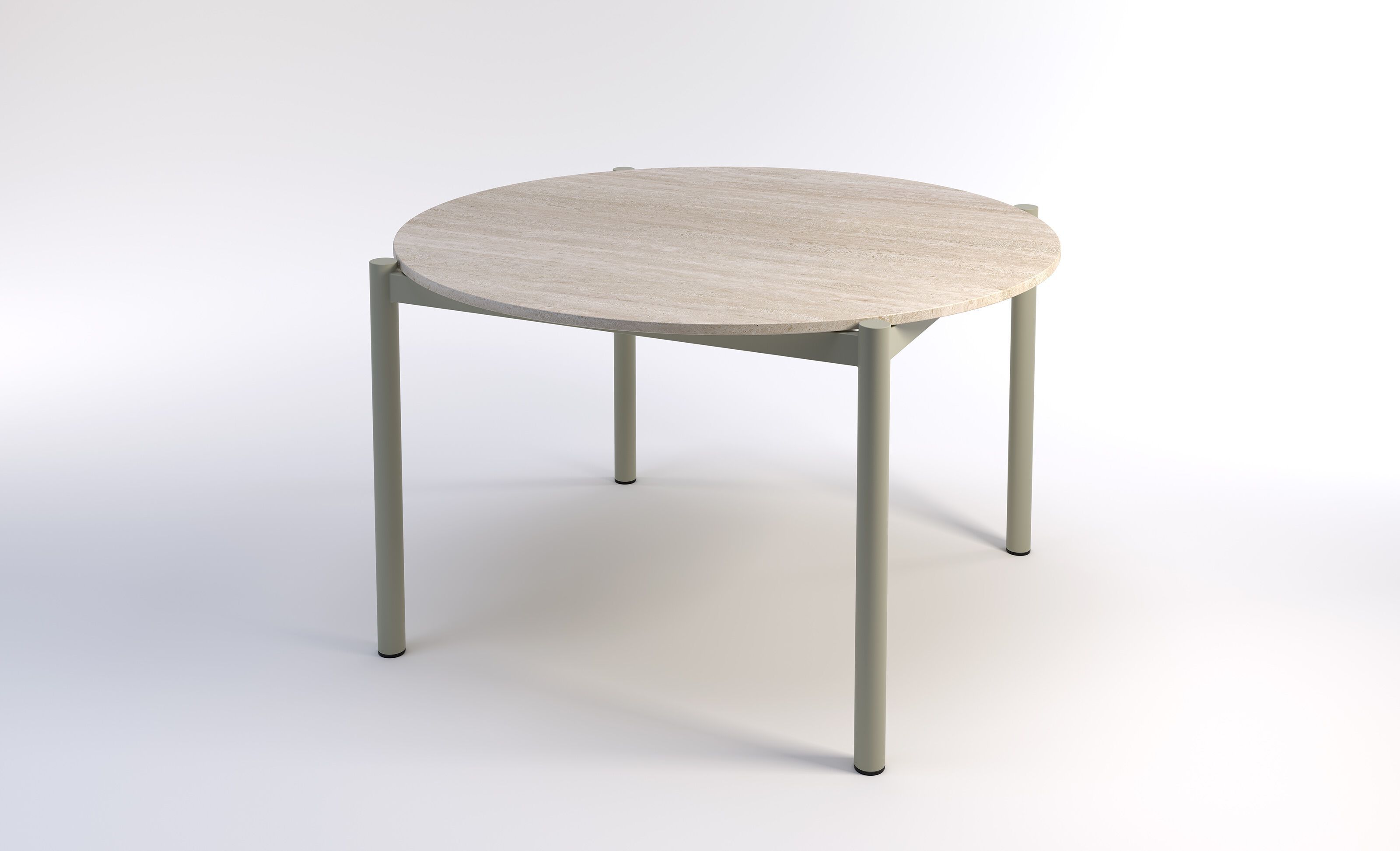 Круглый каменный обеденный стол Phase Design Fryman ARCH-00017776