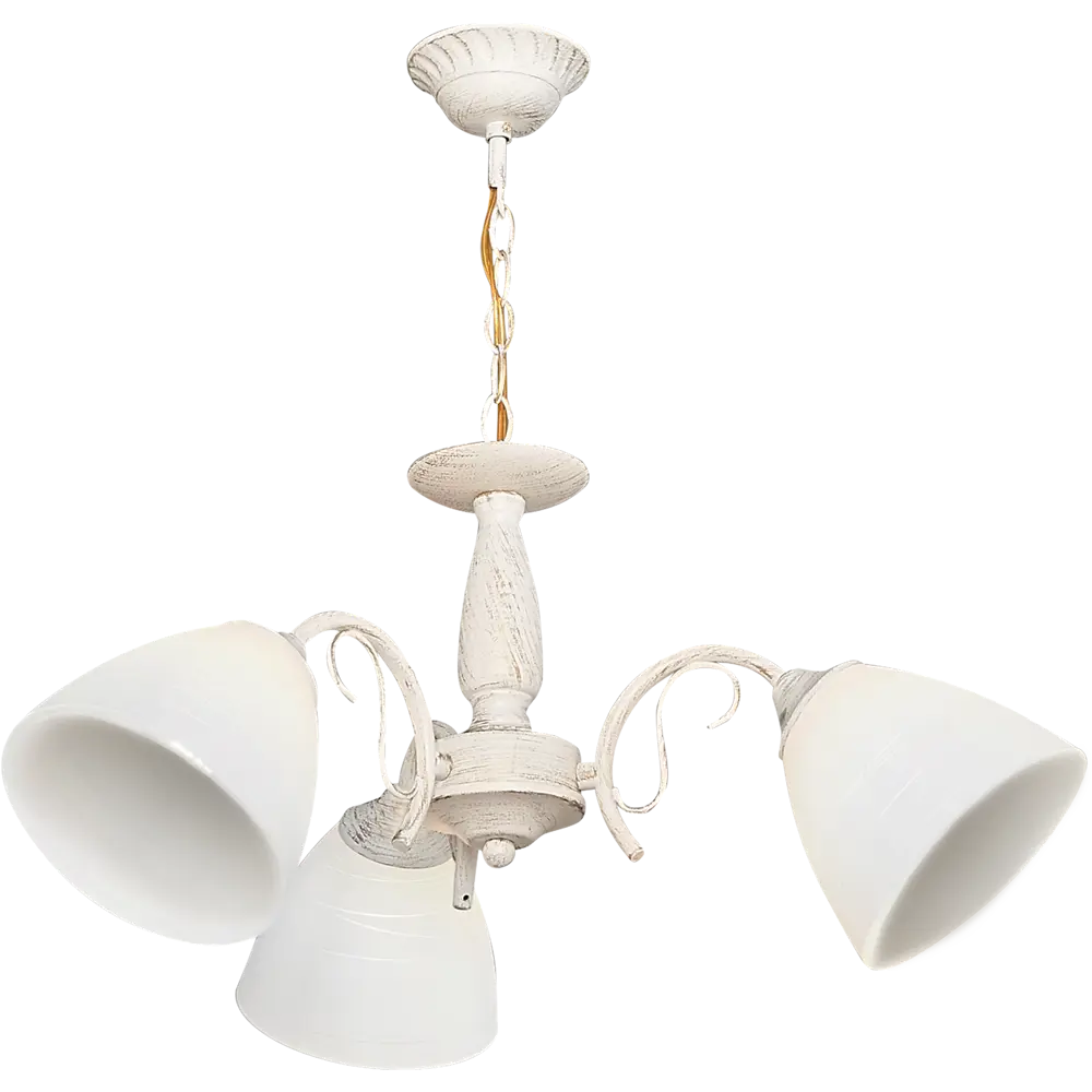 Люстра подвесная «Амфора» КС30067/3P, 3 лампы, 9 м², цвет белый КЛЮЧНИК STLM-2001509