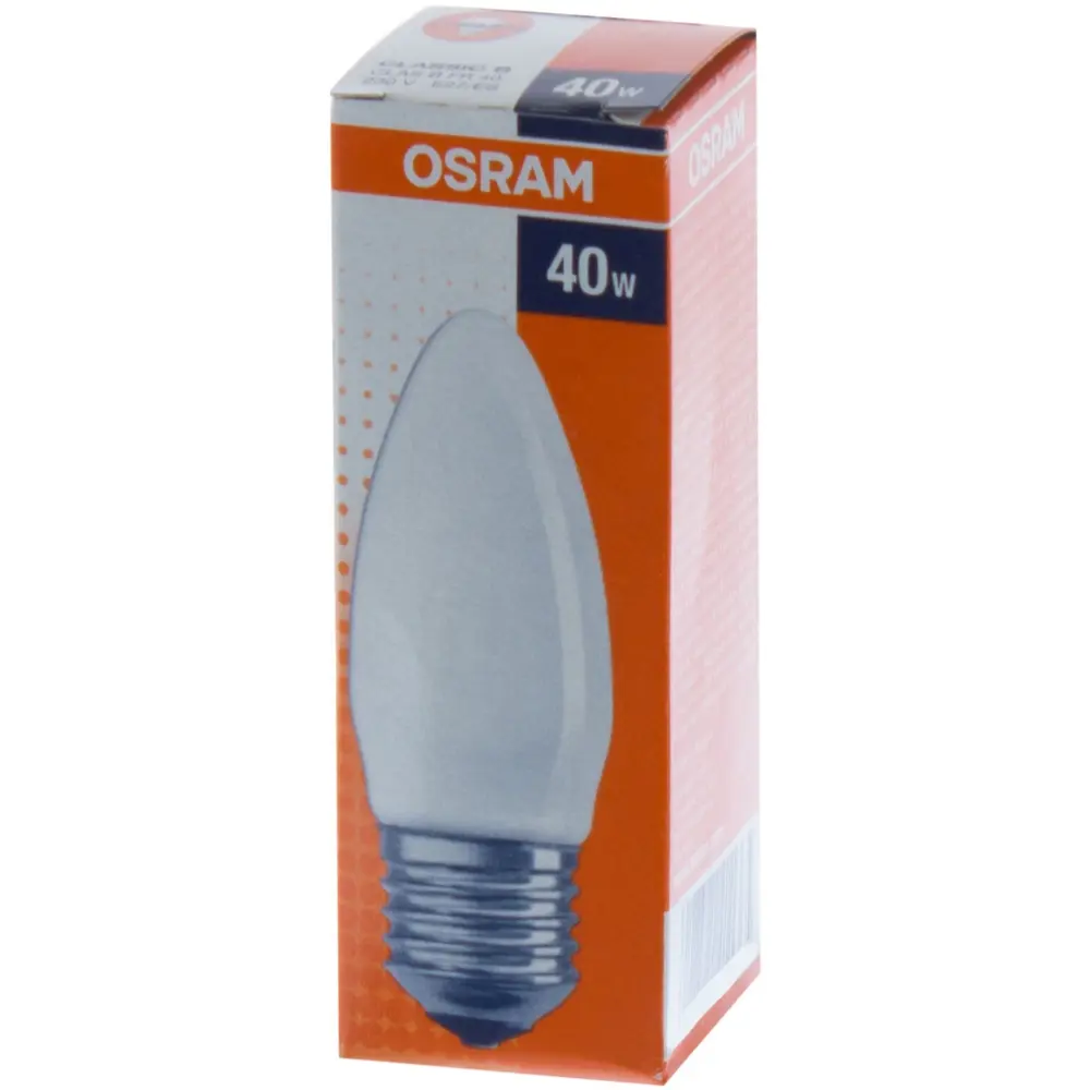 Лампа накаливания Osram свеча E27 40 Вт свет тёплый белый STLM-2167854 - Вид №1