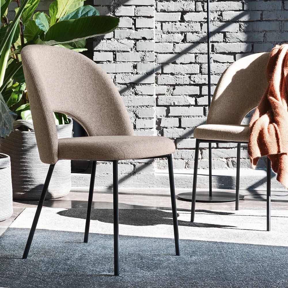 Тканевый стул с открытой спинкой Connubia Тука ARCH-00044840 - Вид №1