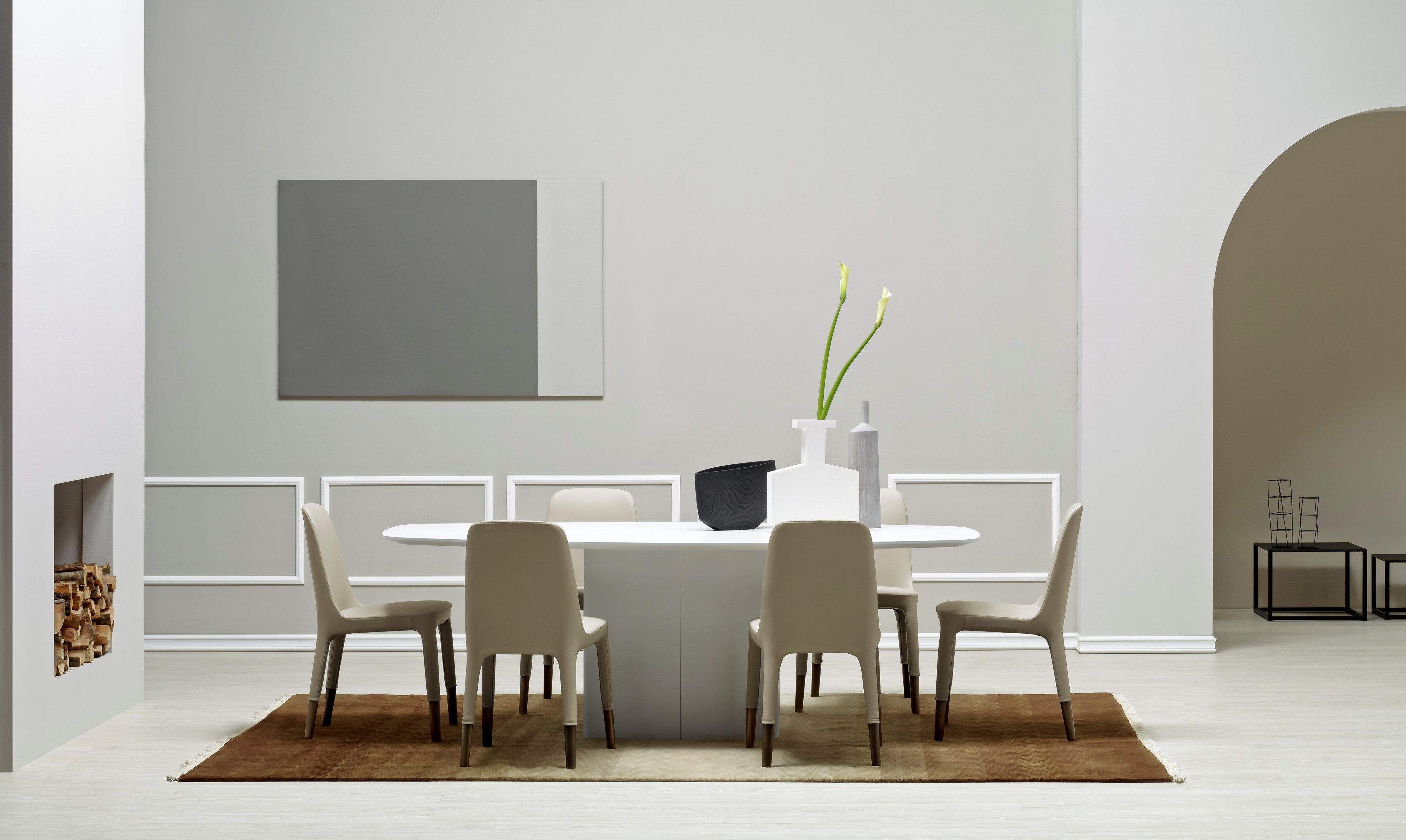 Кожаный мягкий стул для ресторана Pedrali ARCH-00031105 - Вид №5