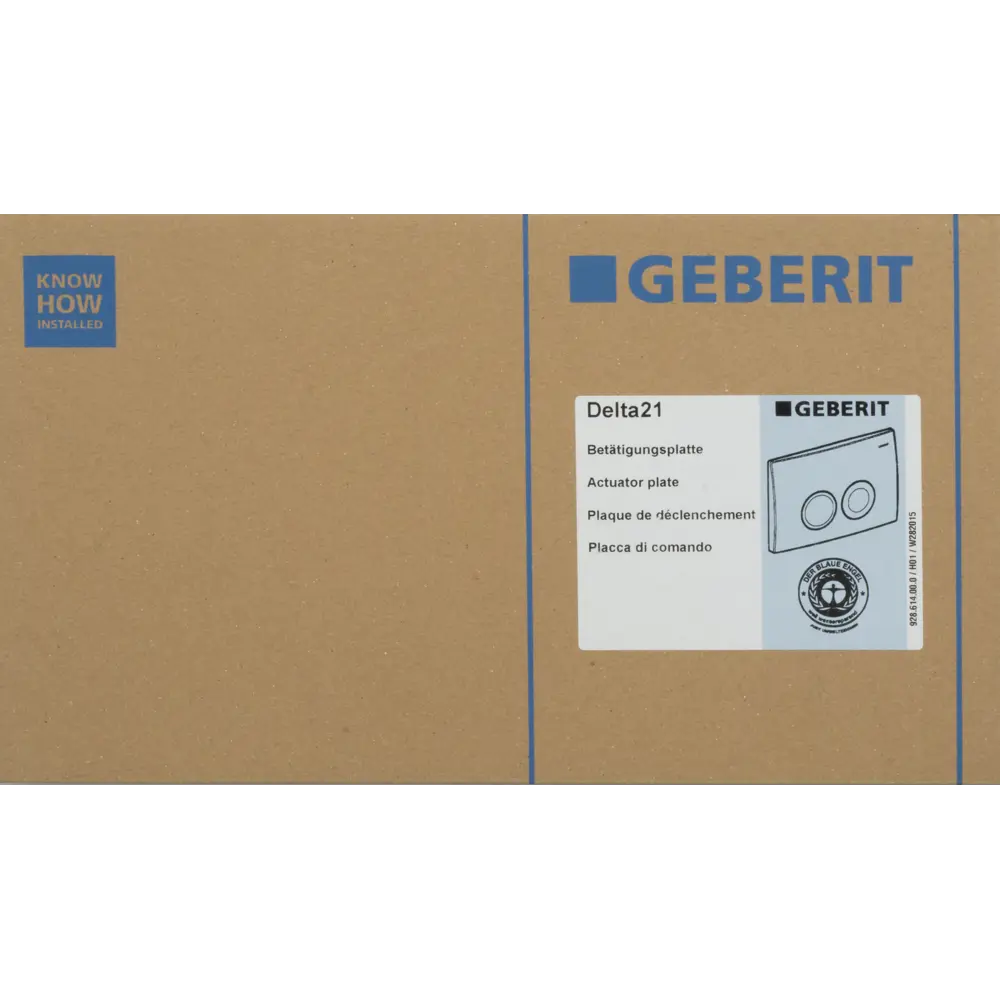 Кнопка двойного слива Delta 21, цвет хром матовый Geberit STLM-2182290 - Вид №1