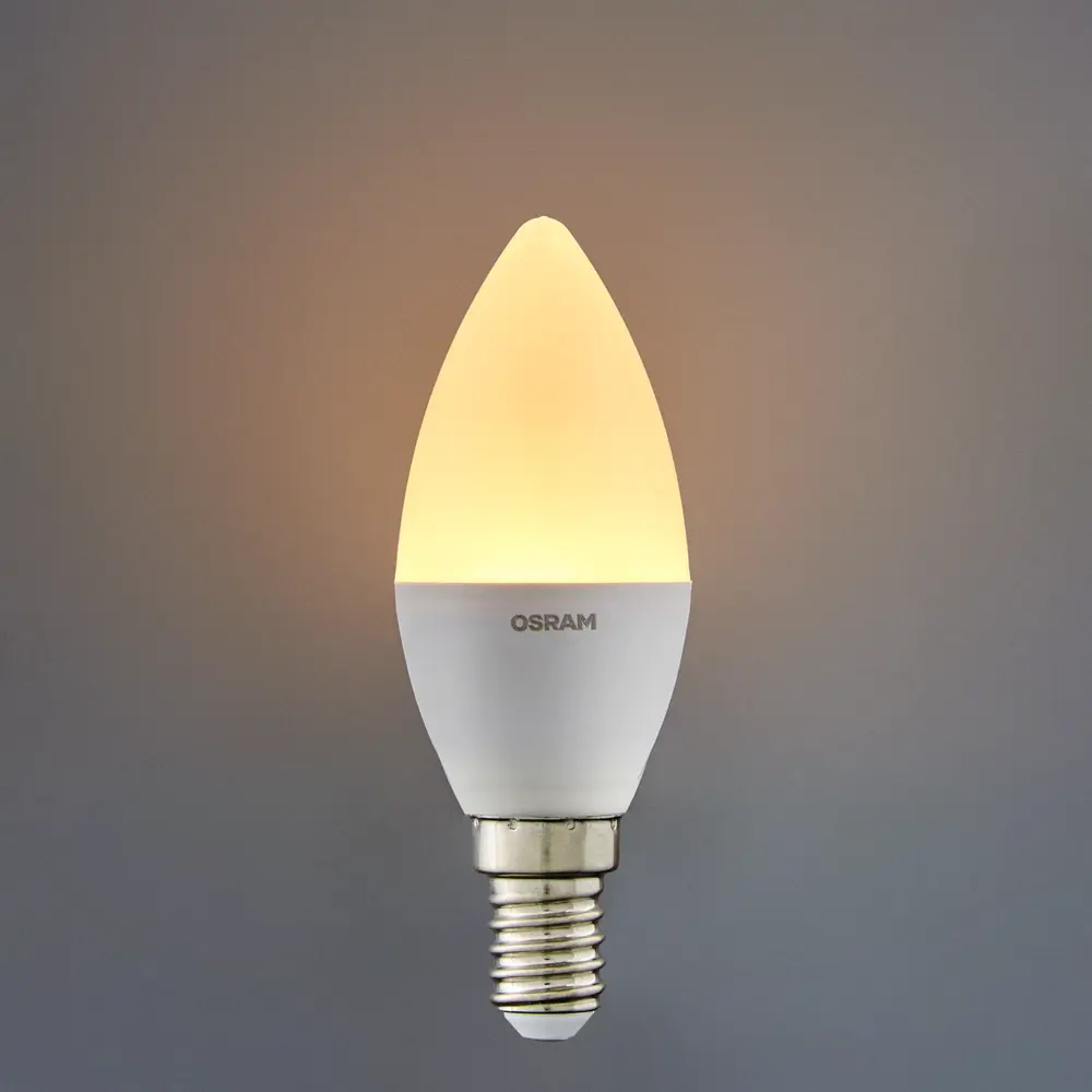 Лампа светодиодная Osram Antibacterial E14 220-240 В 5.5 Вт свеча 470 лм теплый белый свет STLM-2010619 - Вид №1