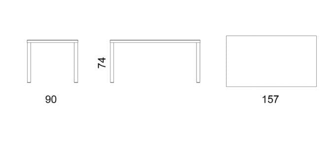 Алюминиевый прямоугольный садовый стол FAST Omnia Selection ARCH-00094049 - Вид №2