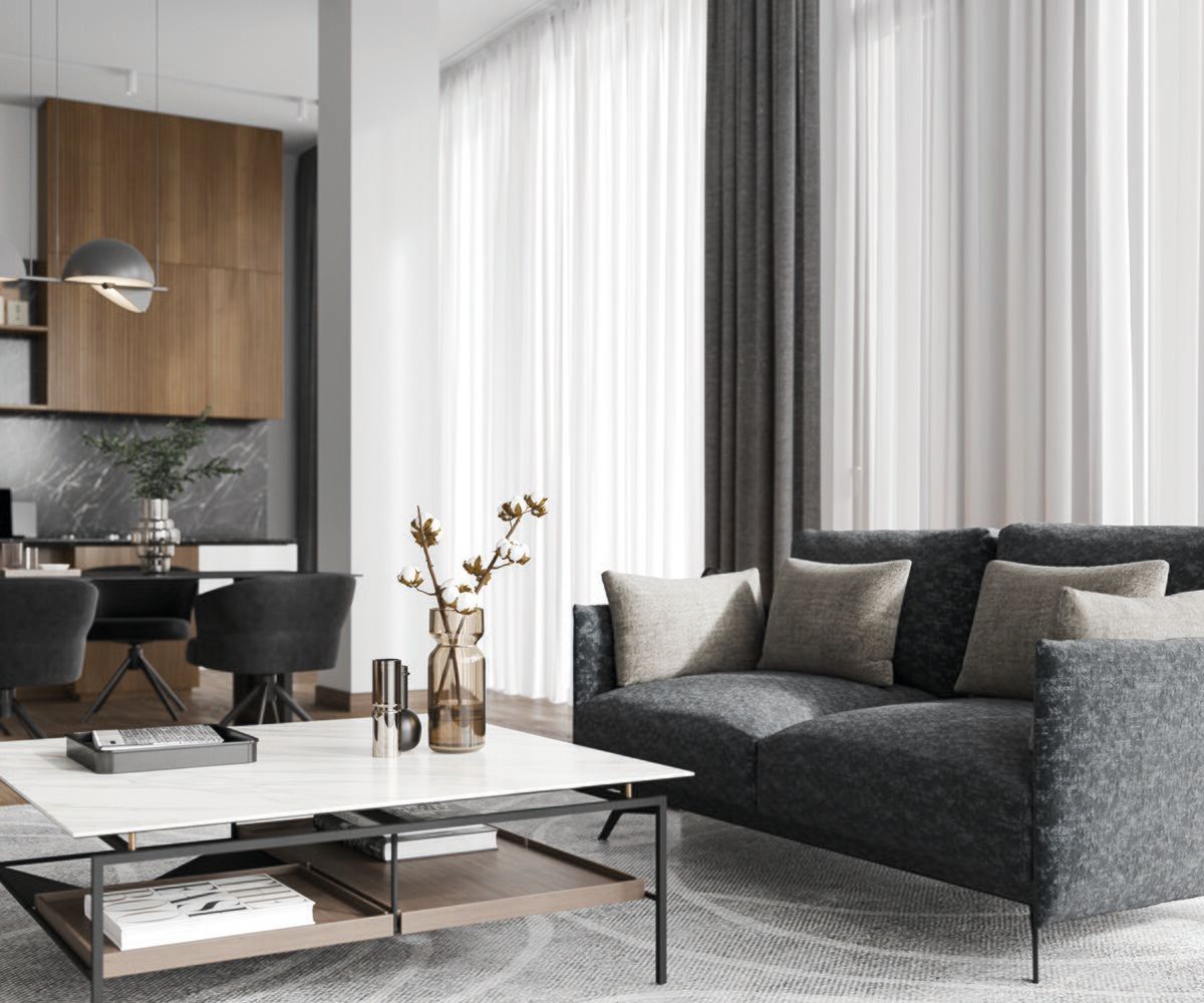 Тканевый диван с полуостровом DRESSY Balma ARCH-00134858 - Вид №2