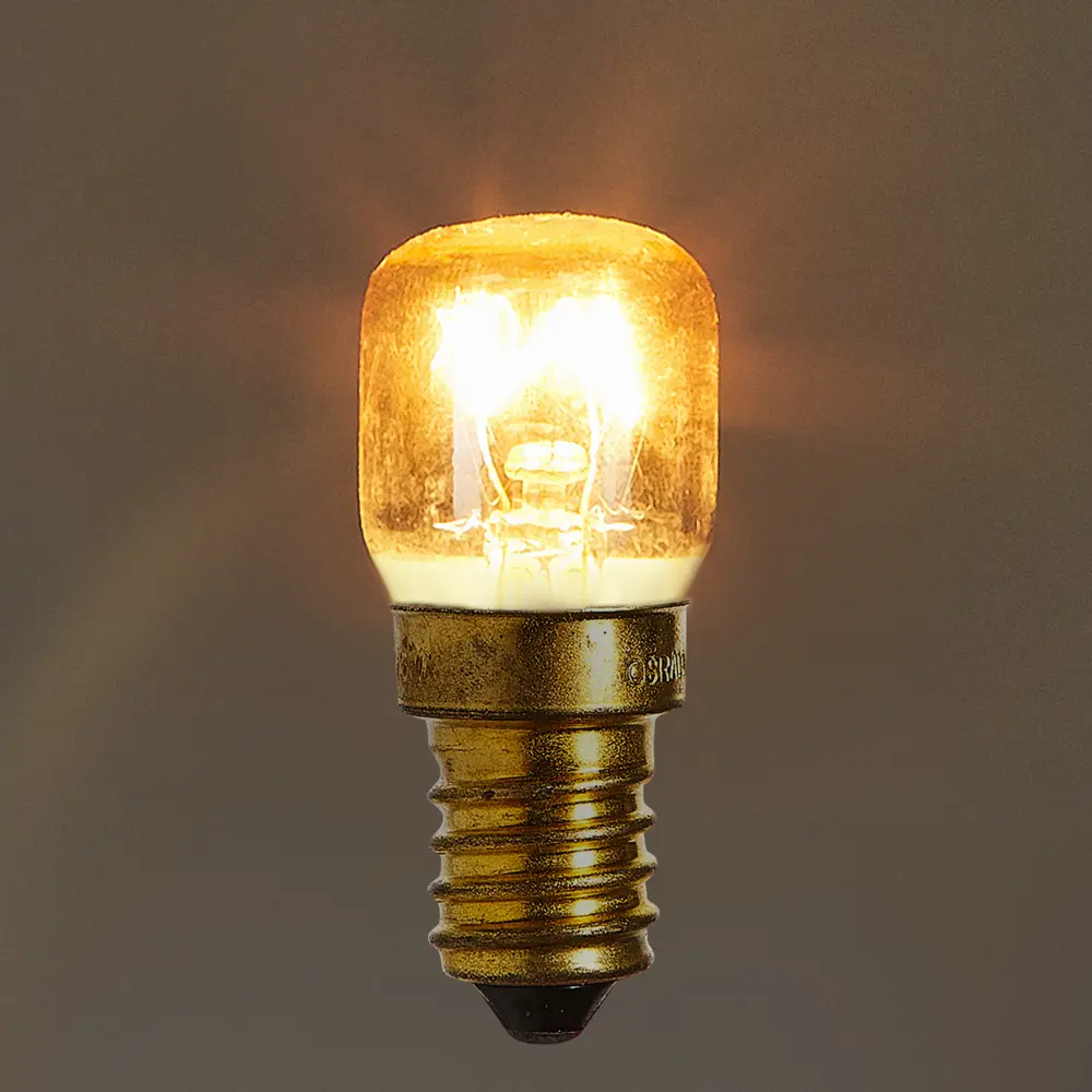 Лампа накаливания для духовки Osram трубчатая E14 15 Вт свет тёплый белый STLM-2074233 - Вид №2