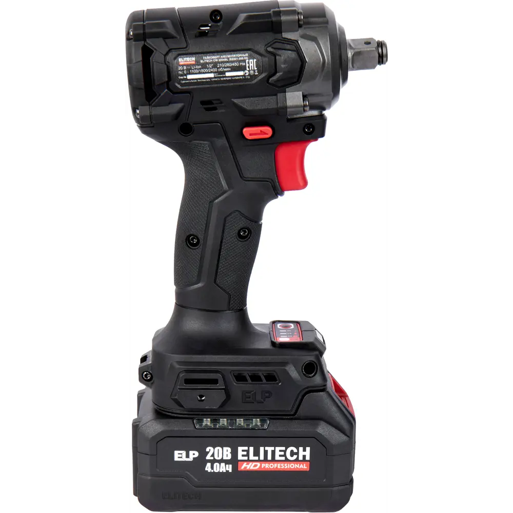 Аккумуляторный гайковерт Elitech HD CW2004SL с бесщеточным двигателем 450 Нм 89399184 STLM-1568340 - Вид №3