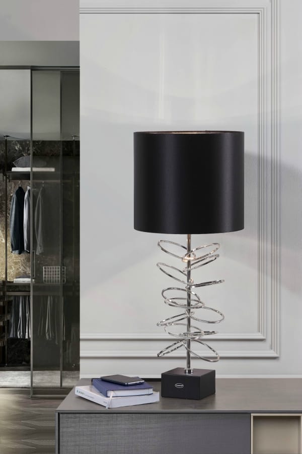 Настольная лампа из ткани и Мраморного основания K-Lighting Áureas ARCH-00021372 - Вид №2