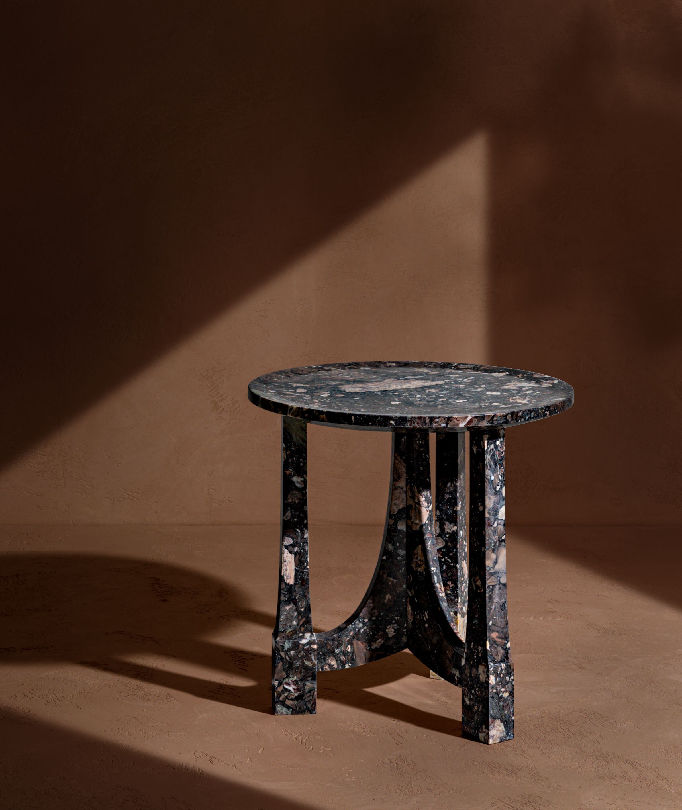 Круглый мраморный журнальный столик Kreoo CROWN ARCH-00063238 - Вид №1