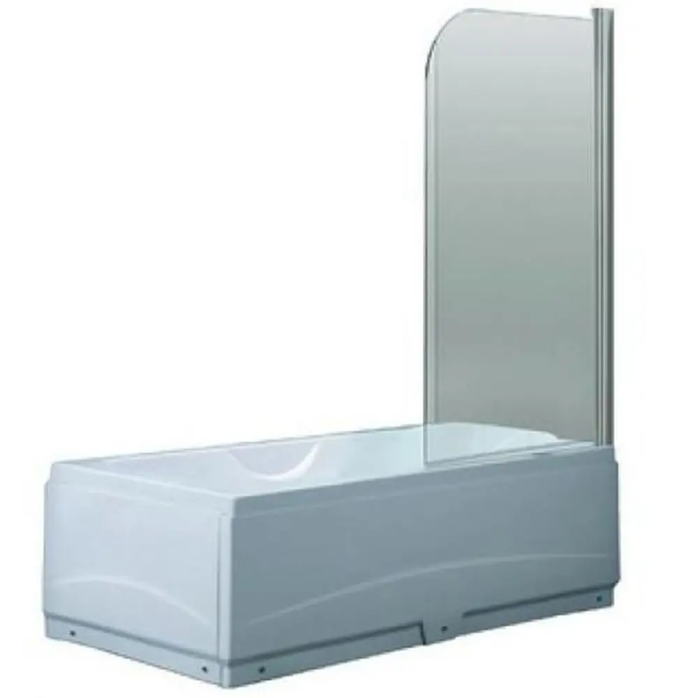 Ширма для ванны Mezzo 140x85 см, цвет прозрачный, хром 13099118 STLM-2050650 Santreyd Без серии