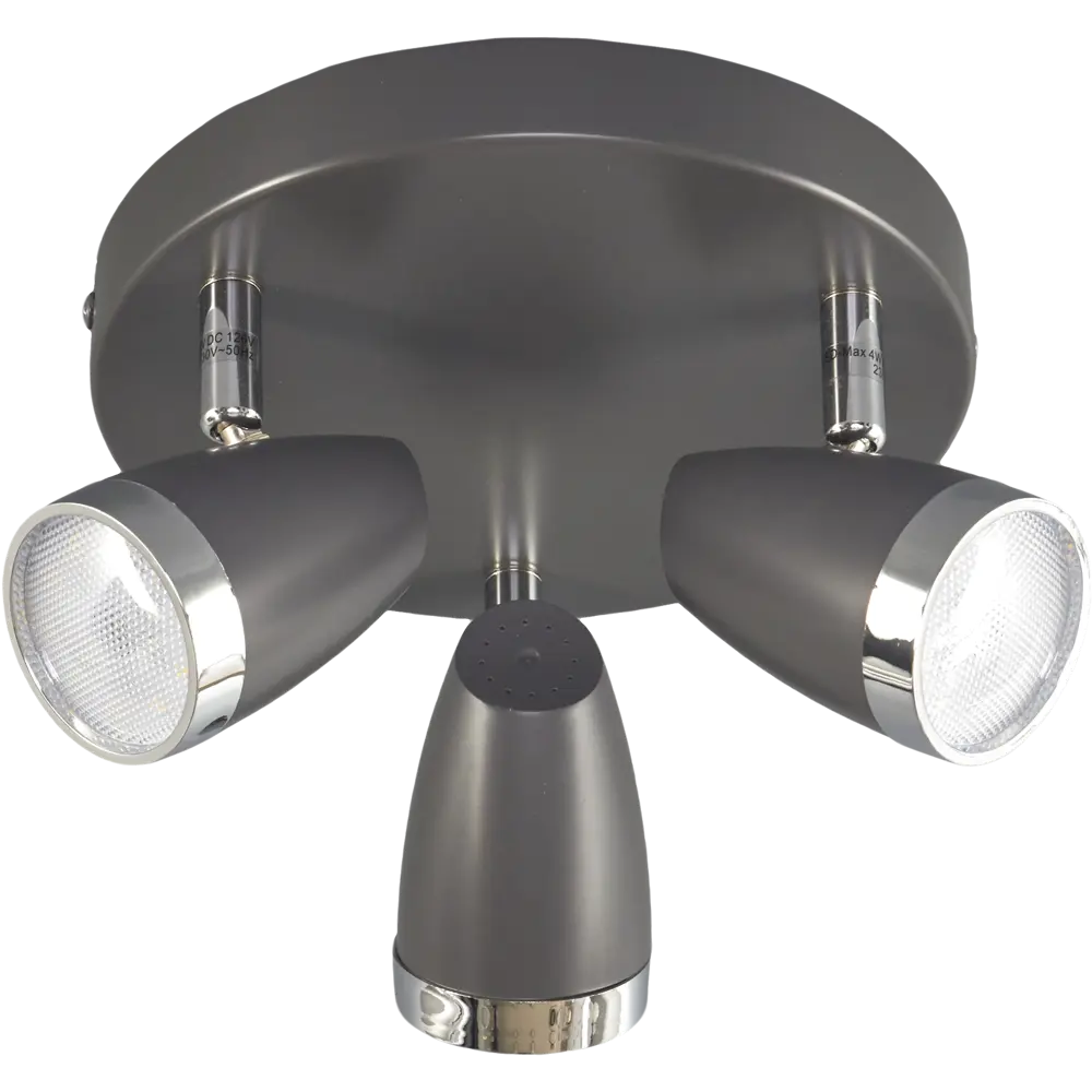 Спот светодиодный Globo 56110, 3x4 Вт, цвет чёрный STLM-2128526