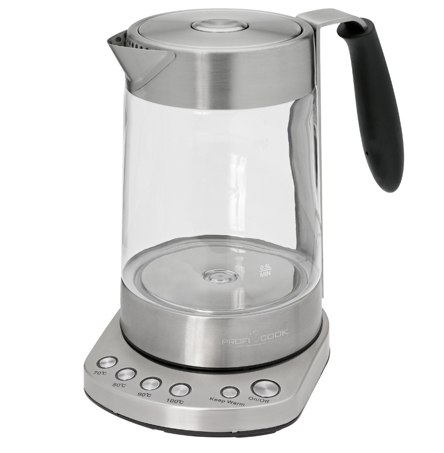 0191888 Электрочайник Profi Cook PC-WKS 1020 G серебристый ProfiCook STDN-0090487