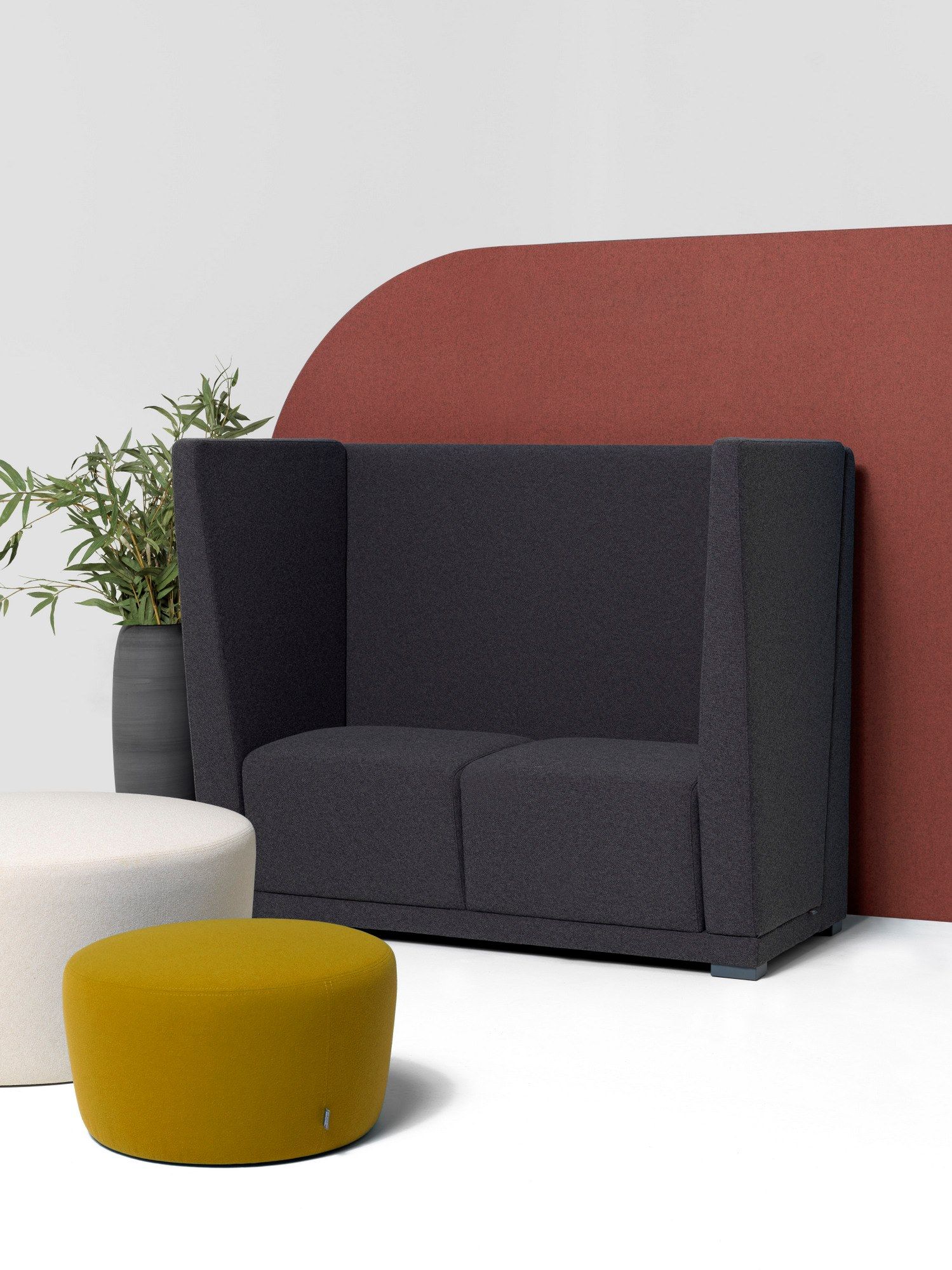 2-местный тканевый диван с высокой спинкой Diemme Circuit ARCH-00111065 - Вид №4