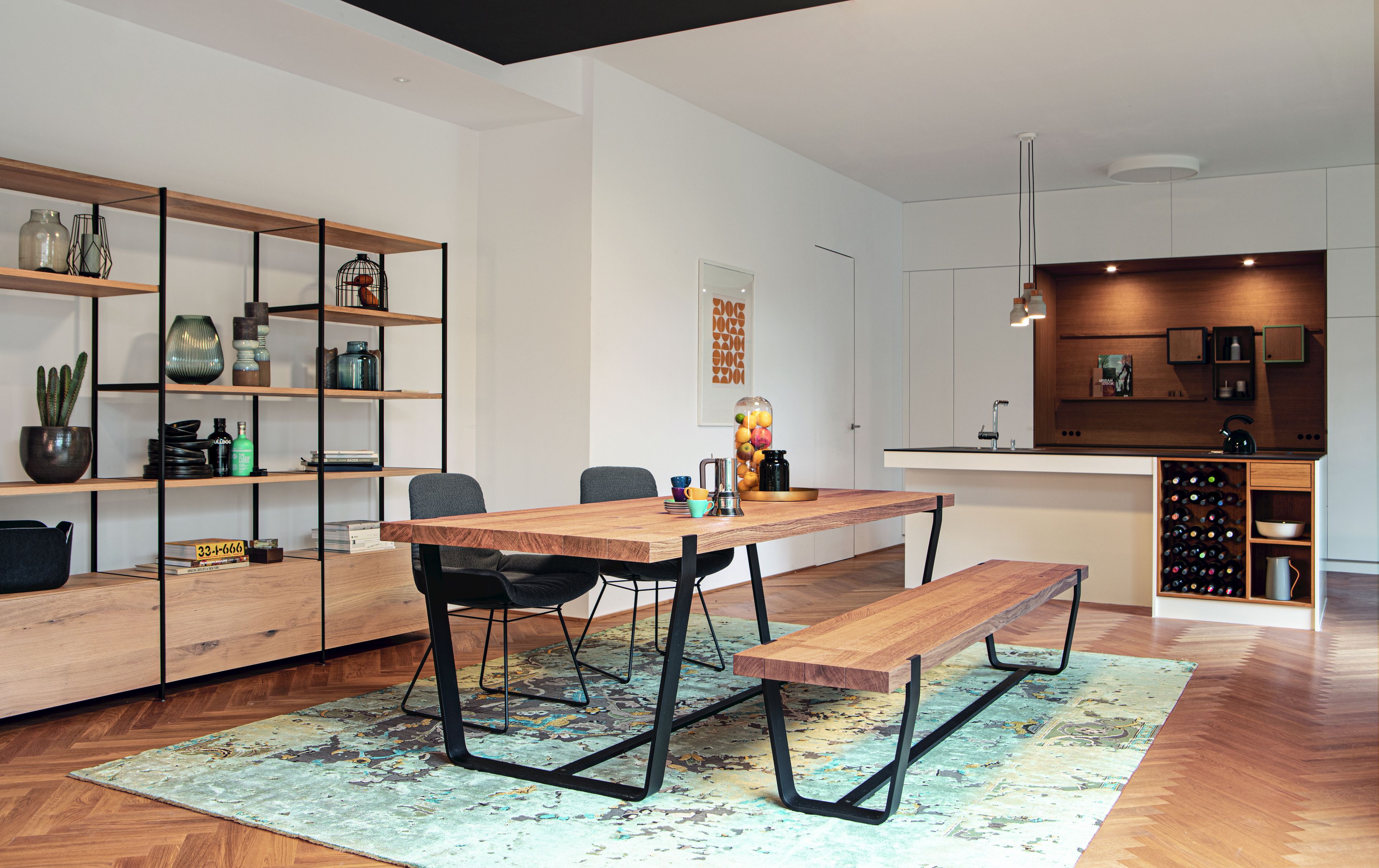 Деревянный прямоугольный обеденный стол JANUA BB 11 CLAMP ARCH-00014964 - Вид №1