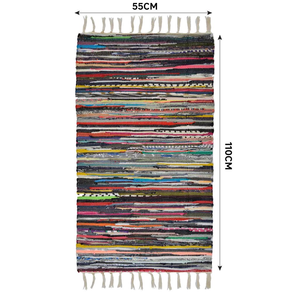 Коврик декоративный хлопок Inspire Neis 55x110 см цвет мультиколор STLM-2023590 - Вид №2