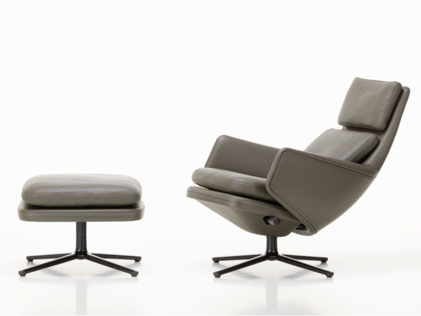 Кожаный спиц кресло с подголовником VITRA Grand Relax ARCH-00138583 - Вид №24