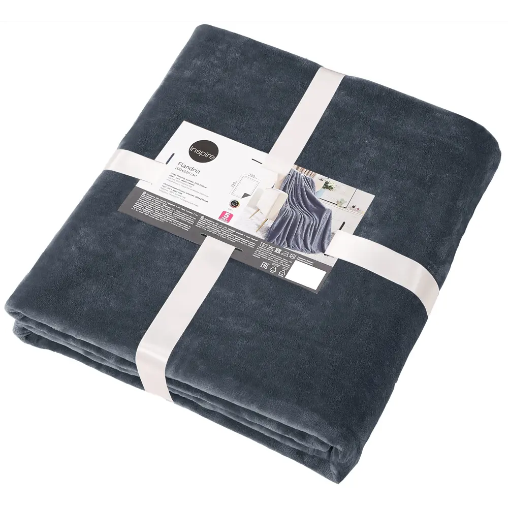 INSPIRE Flandria — уютный плед из микрофибры для вашего комфорта 89025376 STLM-1042009 - Вид №2