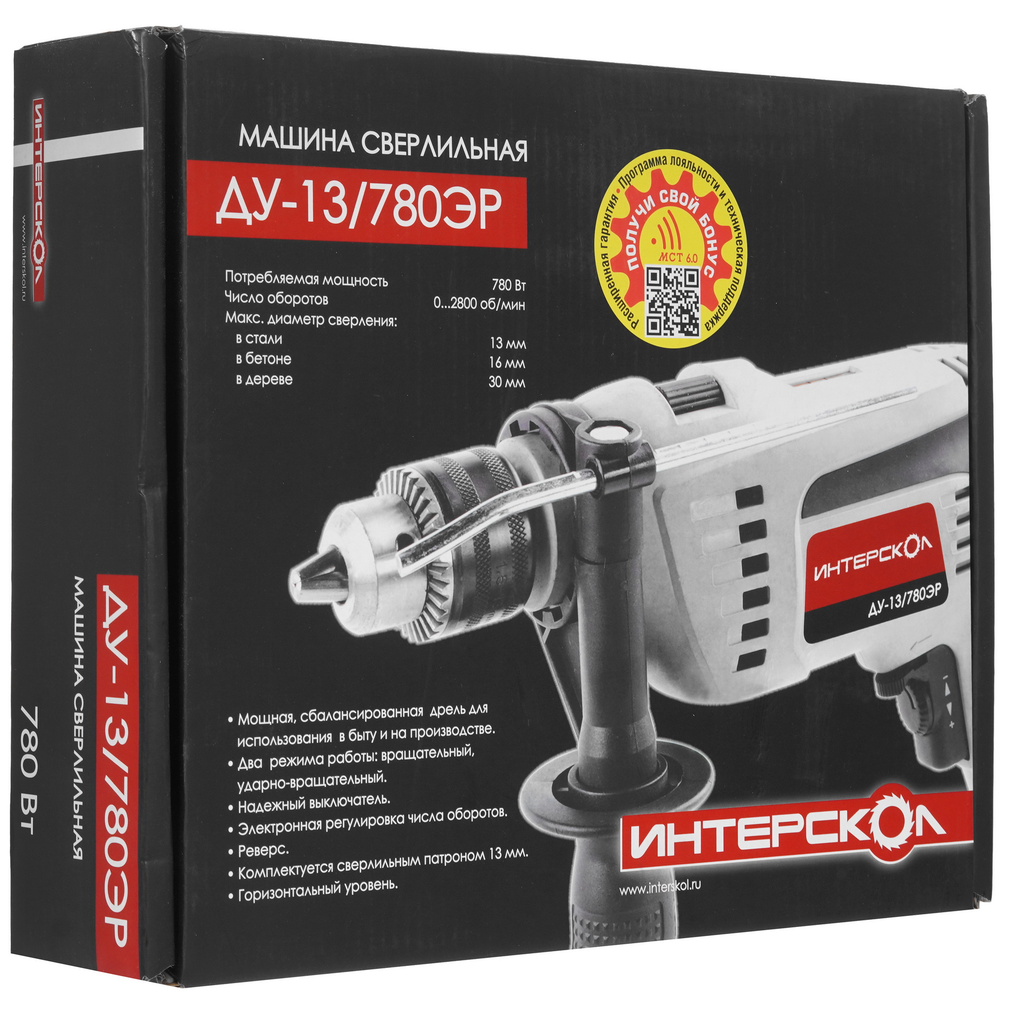 Дрель  Интерскол ДУ-13/780ЭР 1076861 STDN-0132140 - Вид №7