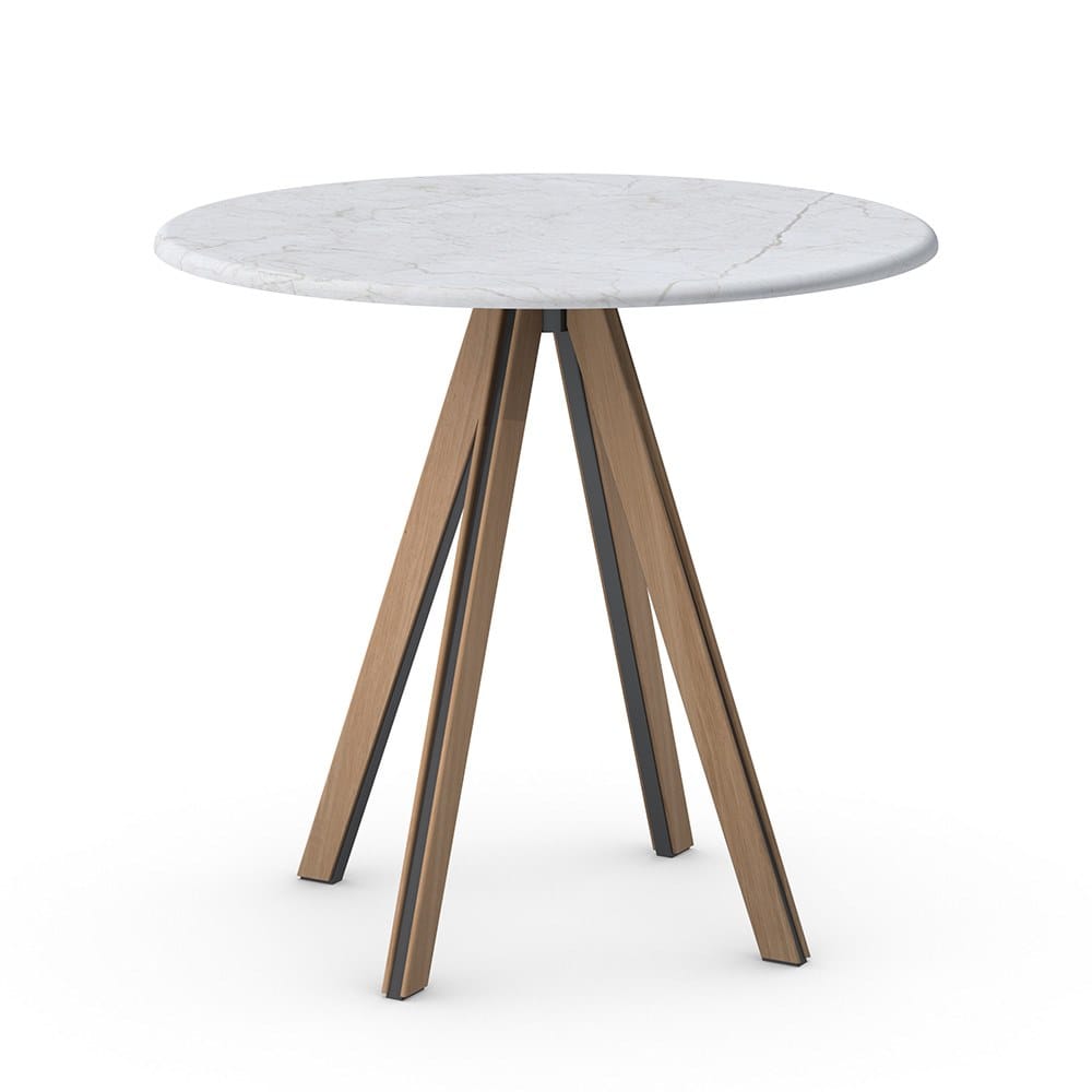 Круглый стол из железа и дерева Vela Arredamenti Jean ARCH-00045761 - Вид №4