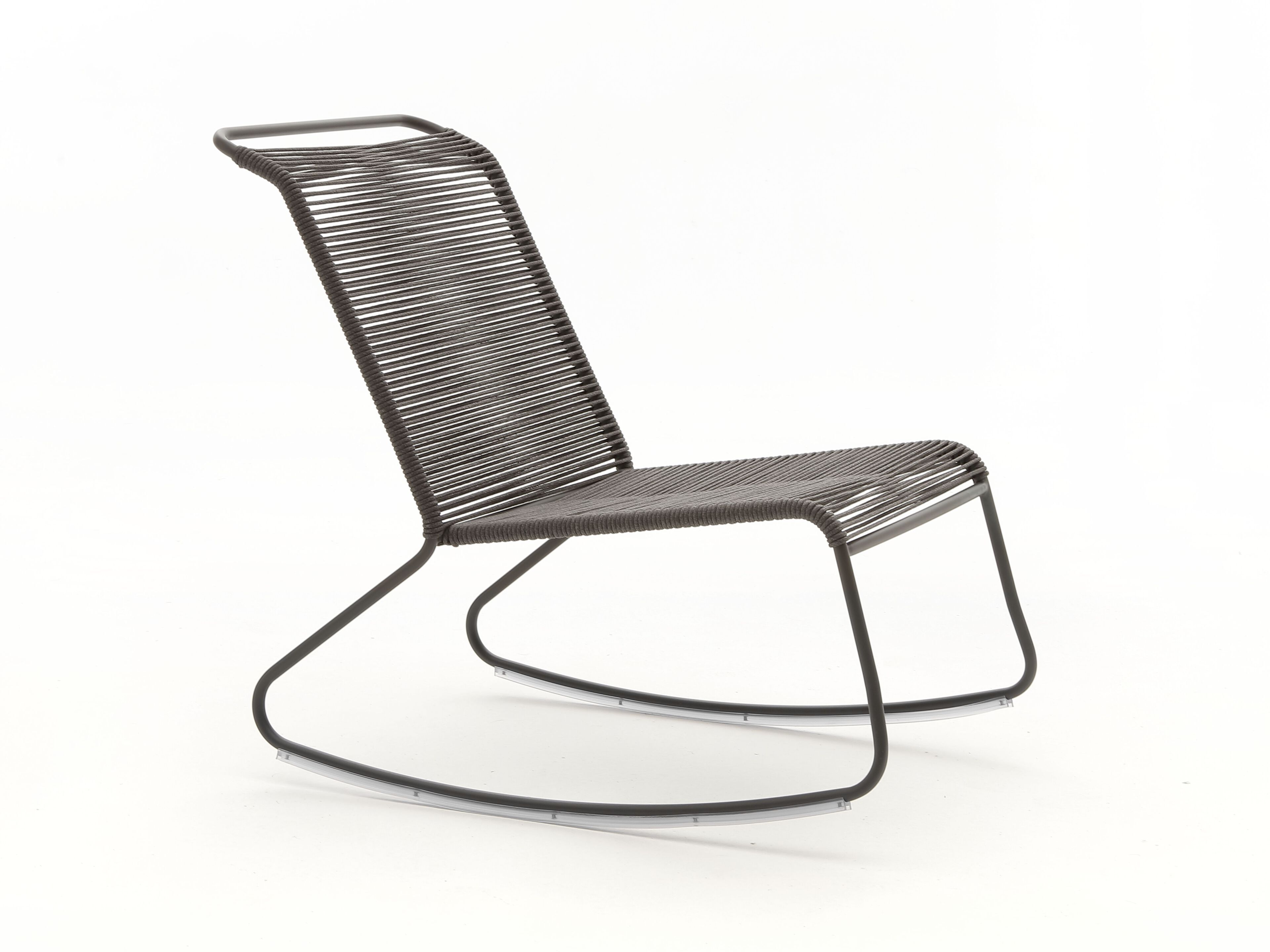 Плетеное алюминиевое садовое кресло-качалка Nodo Italia Beach House ARCH-00068244 - Вид №10