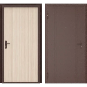Дверь входная металлическая Ламистайл, 880 мм, левая, цвет капучино