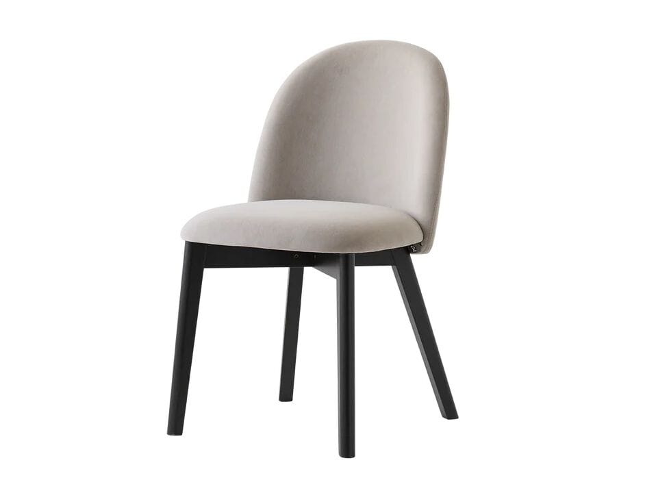 Стул из мягкой ткани с ножками из бука Connubia Тука ARCH-00015775