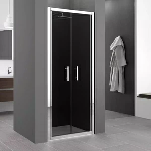 Двери в нишу 102 см ZEPHYROS B Novellini ZEPHYROS с дымчатым серым стеклом