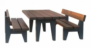 Euroform W Прямоугольный деревянный стол для пикника Block 90t
