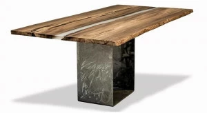 Tabula Прямоугольный стол из ископаемого вяза Tabula rarità