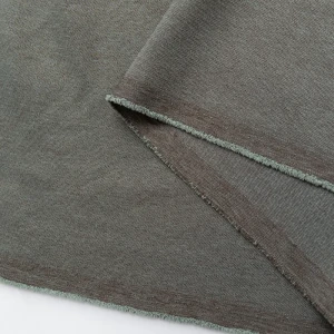 ЛТ ткань 1 п/м лен однотонный genevra зеленый 35 300 см