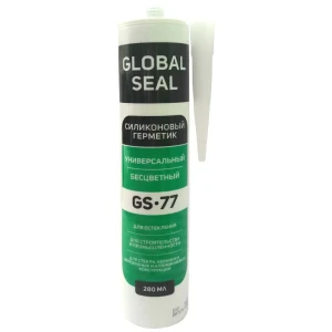 Герметик силиконовый универсальный Global Seal GS-77 прозрачный 280 мл