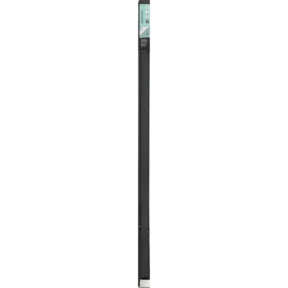 Шинный карниз двухрядный KREAFORTA Pro 360 см алюминий цвет черный комплект STLM-2127825 - Вид №6
