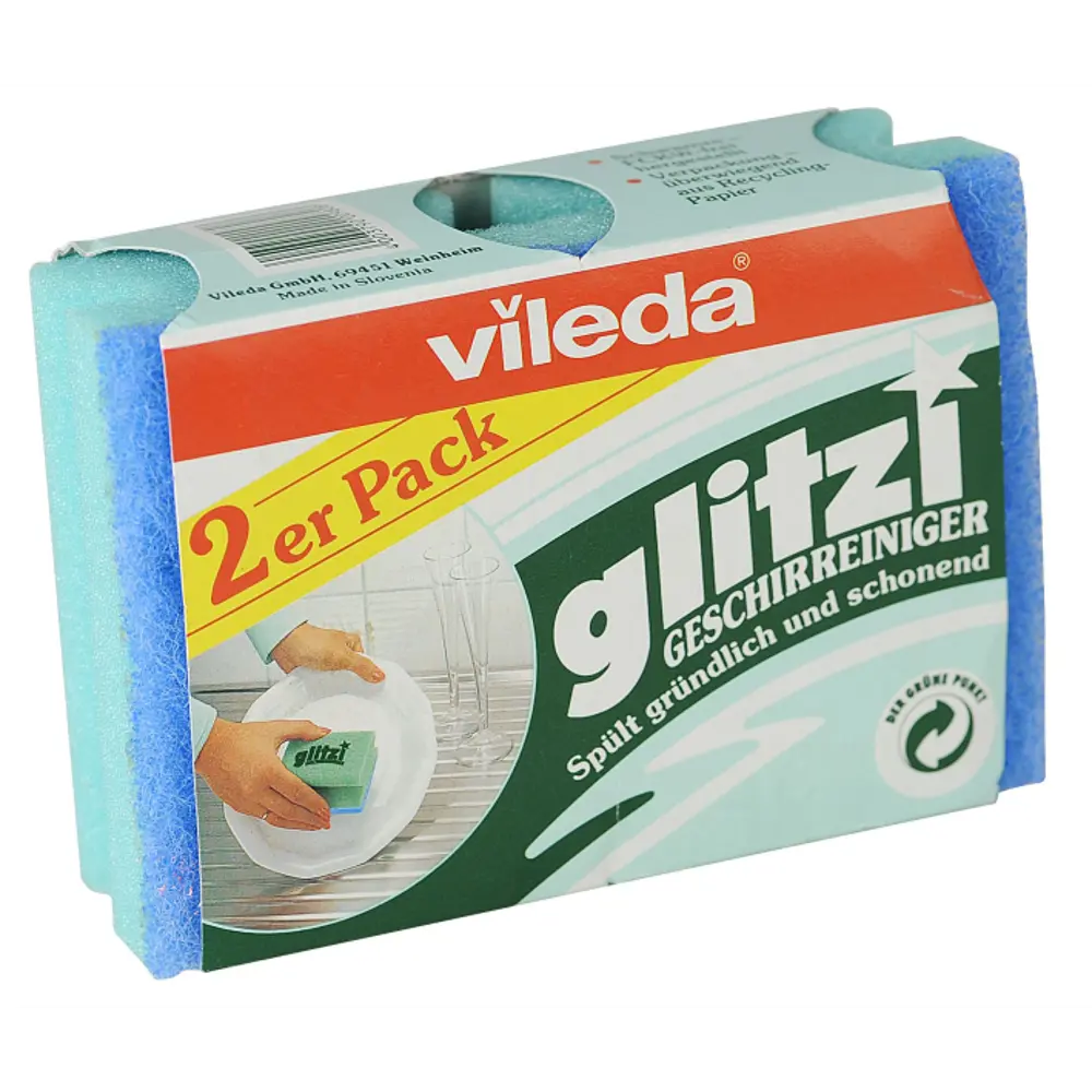 Губка для мытья посуда Vileda «Глитци», 2 шт STLM-2179811 - Вид №3