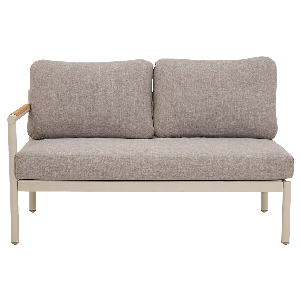 Набор садовой мебели для обеда с подушками  BEGINIA Saima Алюминий Стол, диван Бежевый STLM-2065384 - Вид №8