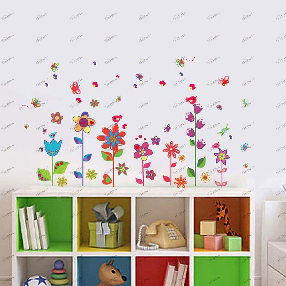 декоративные наклейки на мебель цветы