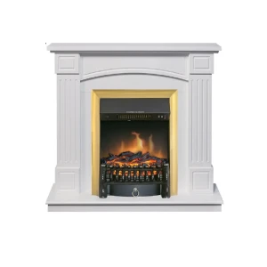 Каминокомплект Royal Flame Boston STD Fobos FX Brass 1.5 кВт цвет белый 89396836 STLM-2056486