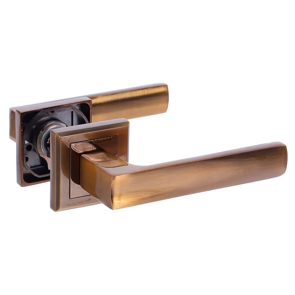 Ручка дверная на розетке Bussare «Limpo» A-65-30, алюминий, цвет кофе EDSON STLM-2191621 - Вид №1