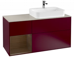 Villeroy&Boch Тумба под раковину Прямоугольная версия F393GNHB Finion Peony Matt Lacquer