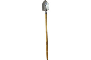 16296856 Штыковая лопата с черенком средняя, титан, полотно 220х180 мм, l-110 мм 11320 Репка