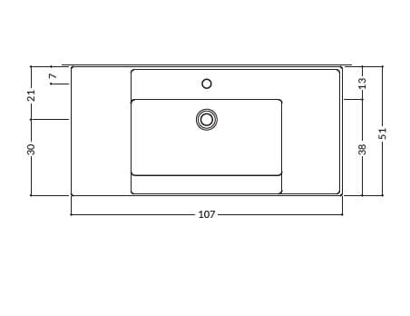Керамический консольный умывальник Gruppo Geromin Вера ARCH-00000367 - Вид №1