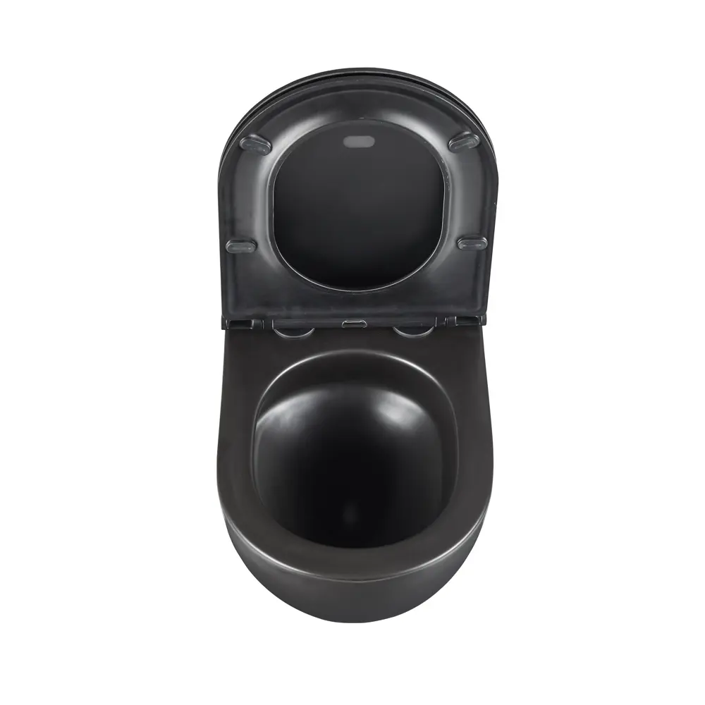 Culto Andi Pro — подвесной унитаз безободковый черный с микролифтом 89407942 STLM-1577080 - Вид №9