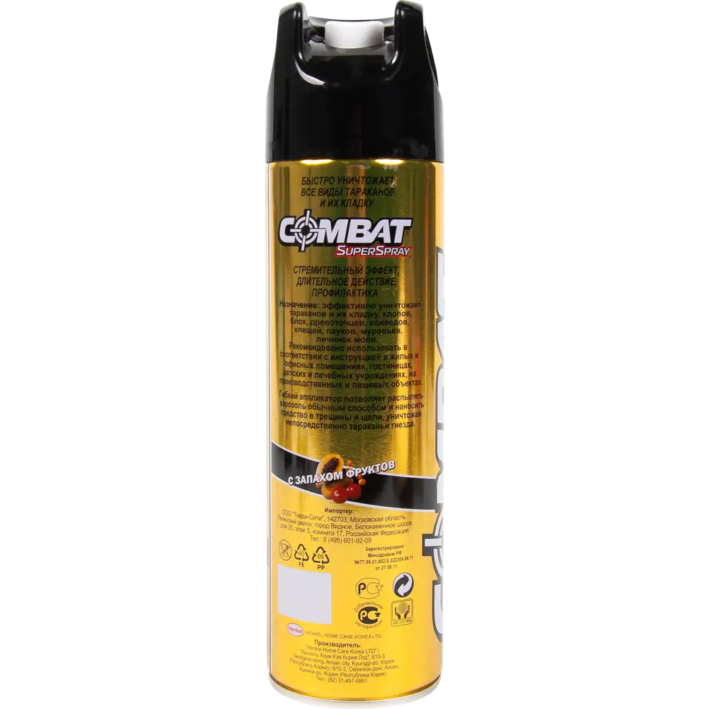 Аэрозольный инсектицид Combat Syper Spray 500 мл 82693496 STLM-2123958 Santreyd  - Вид №1