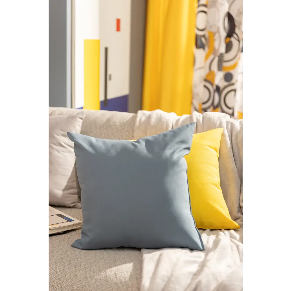 INSPIRE Подушка декоративная Радуга Ink4 серо-синяя 40х40 см 83687847 STLM-0043480 - Вид №3